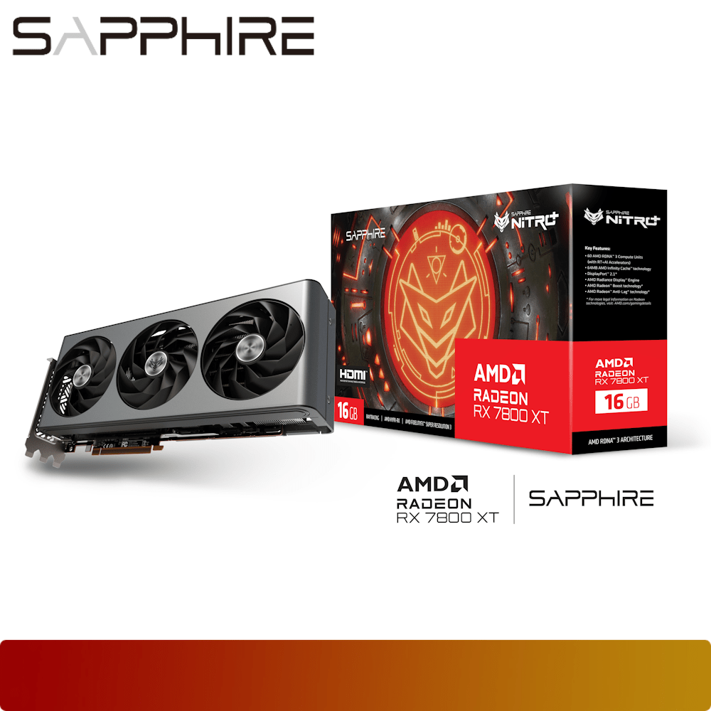 SAPPHIRE NITRO+ AMD Radeon RX 7800 XT 16GB-1-Nano Komputer