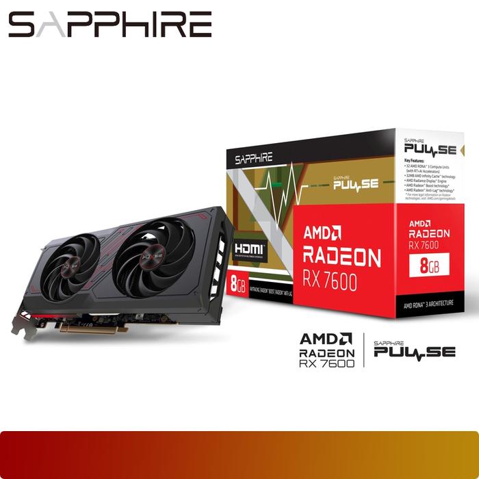 SAPPHIRE PULSE AMD Radeon RX 7600 8GB - 1 - Nano Komputer