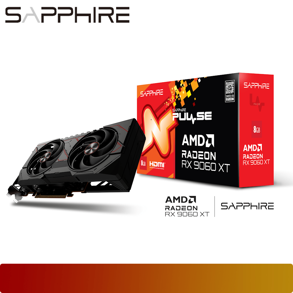SAPPHIRE PULSE AMD Radeon RX 9060 XT OC 8GB-1-Nano Komputer