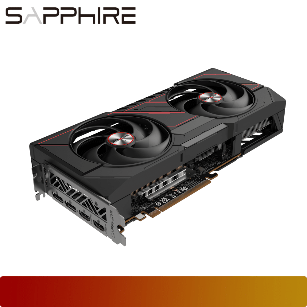 SAPPHIRE PULSE AMD Radeon RX 9070 GRE OC GPU 12GB GDDR6-3-Nano Komputer