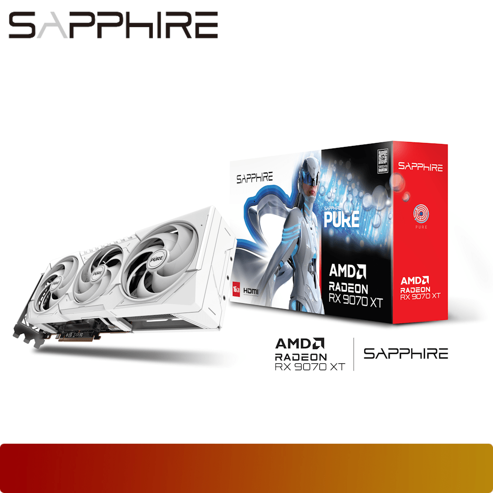 SAPPHIRE PURE AMD Radeon RX 9070 XT OC-1-Nano Komputer