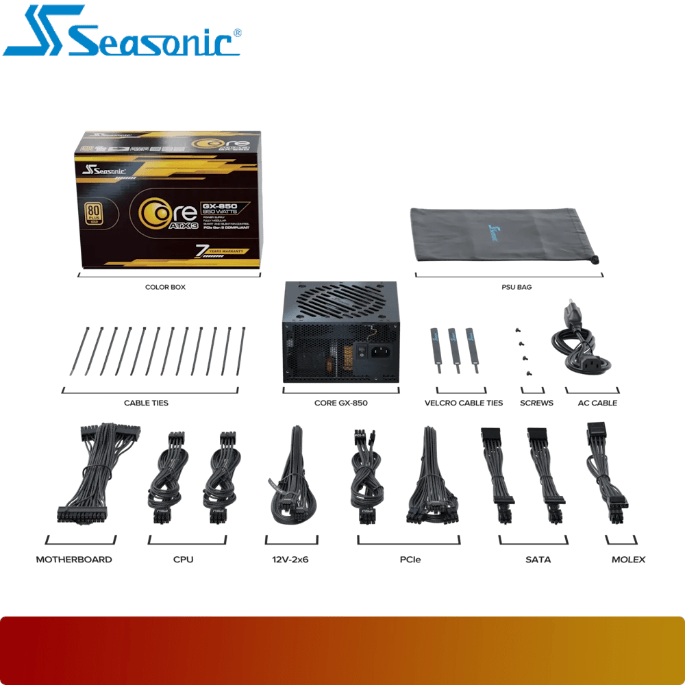 SEASONIC CORE V2 GX 850 ATX 3.1 - 7 - Nano Komputer