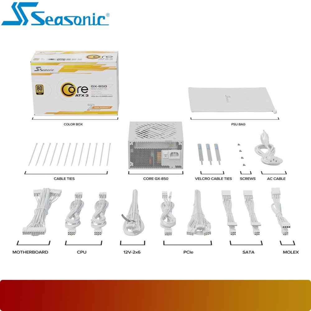 SEASONIC CORE V2 GX-850 White ATX 3.1