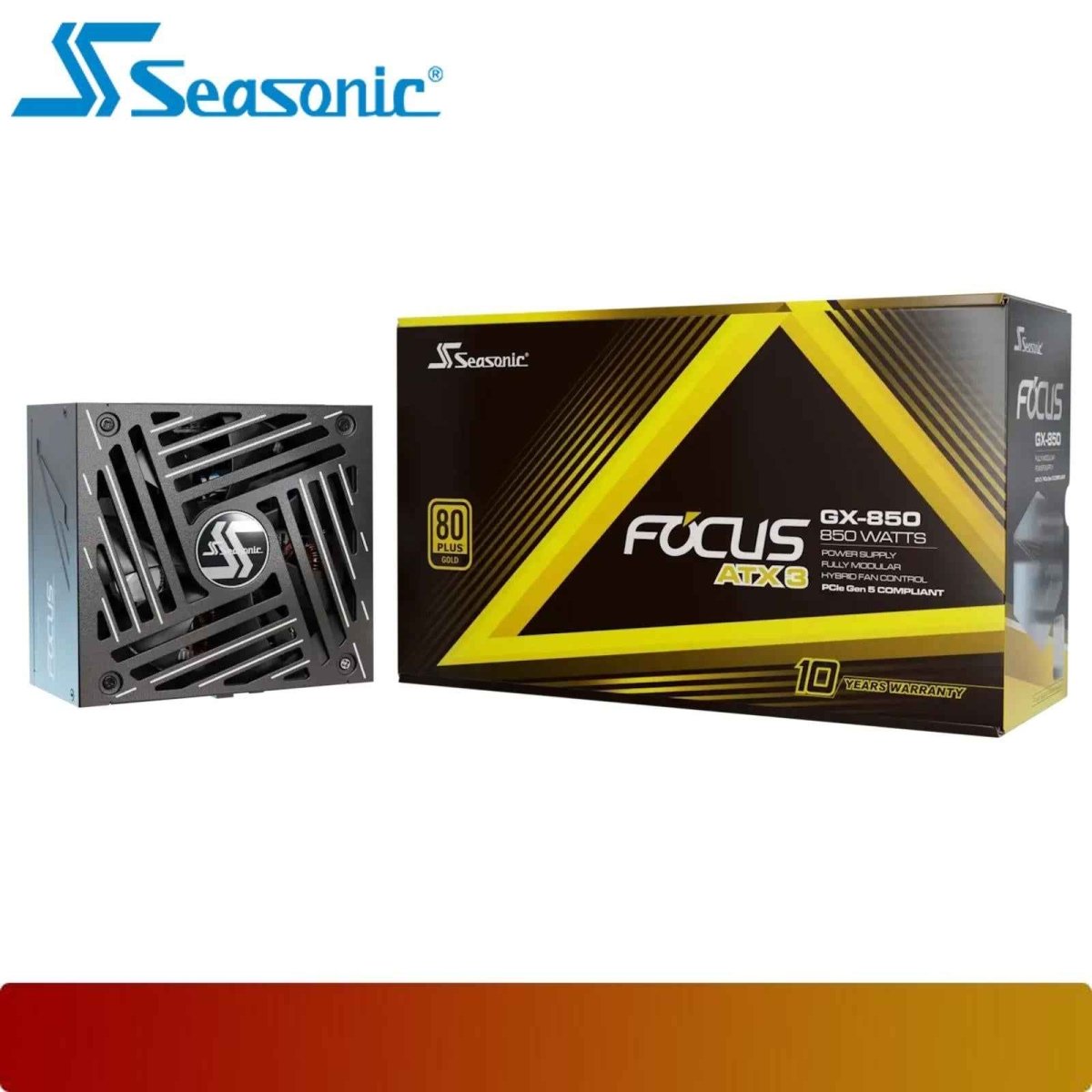 SEASONIC FOCUS GX 850 ATX 3.1 | PSU 850W 80+ Gold Cybenetics Platinum Fully Modular - 1 - Nano Komputer