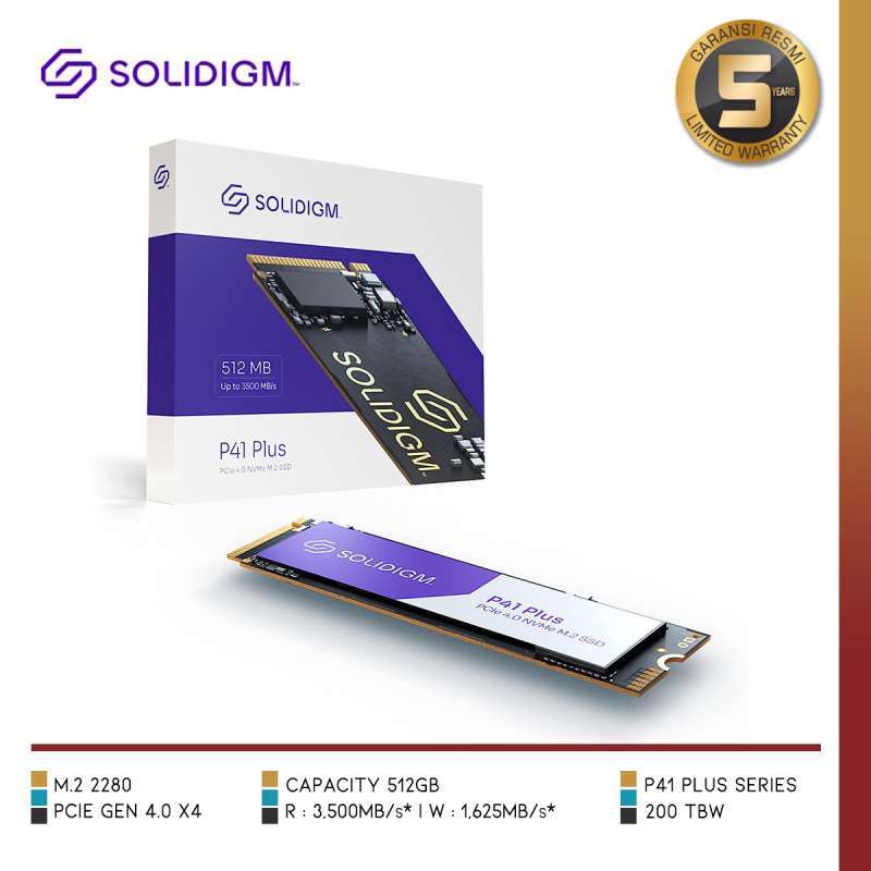 SOLIDIGM P41 Plus Series | PCIe 4.0 x4, M.2 2280 NVMe Ssd - 6 - Nano Komputer