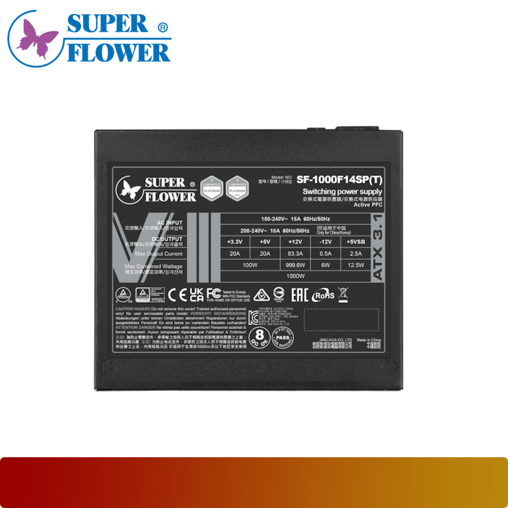 SUPER FLOWER LEADEX VIII PLATINUM PRO ATX 3.1 1000W-6-Nano Komputer