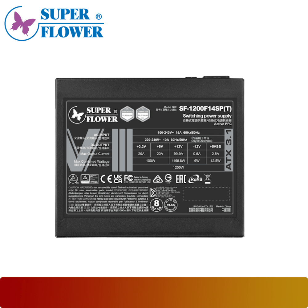 SUPER FLOWER LEADEX VIII PLATINUM PRO ATX 3.1 1200W-6-Nano Komputer