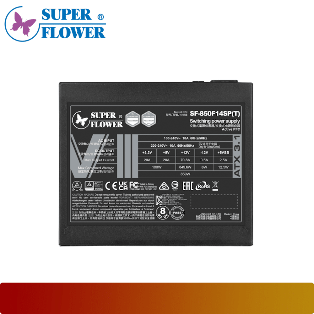 SUPER FLOWER LEADEX VIII PLATINUM PRO ATX 3.1 850W-5-Nano Komputer
