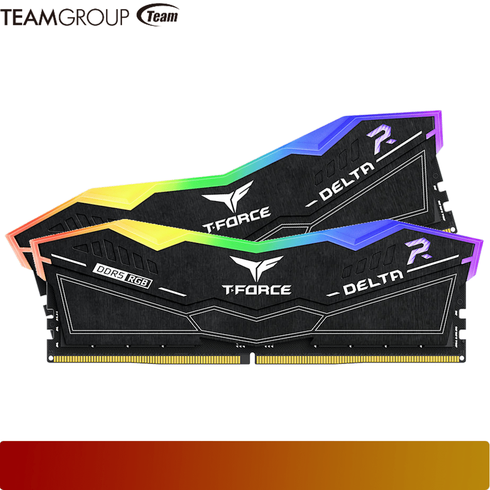 TEAM DELTA RGB DDR5 32GB (2x16GB) Kit 6400 MT/s CL38 Black - 1 - Nano Komputer