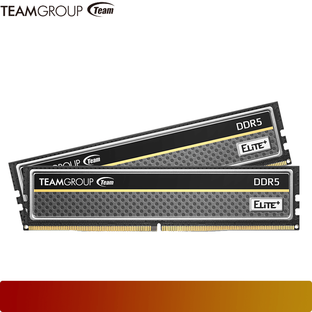 TEAM ELITE PLUS DDR5 64GB (2x32GB) Kit 5600 MT/s CL46 Black - 1 - Nano Komputer