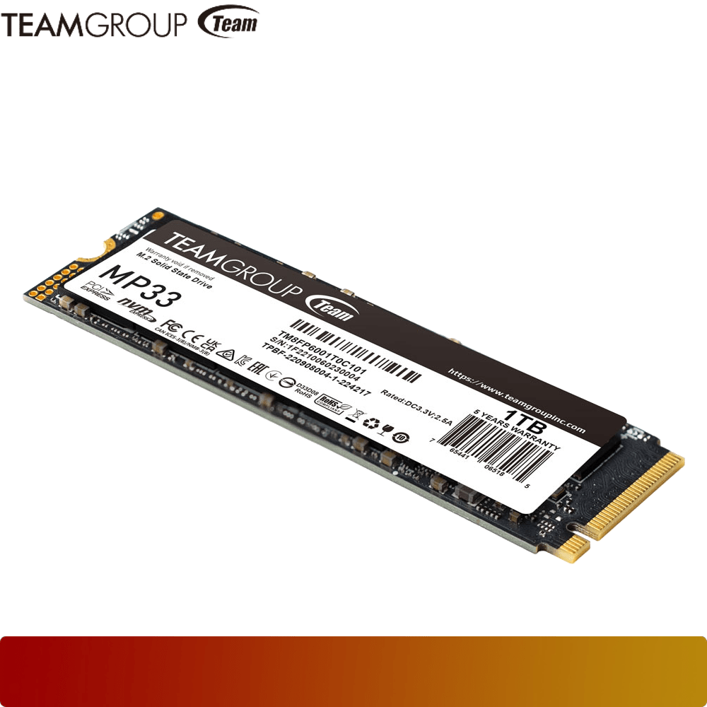 TEAM MP33 1TB M.2 PCIe SSD - 3 - Nano Komputer