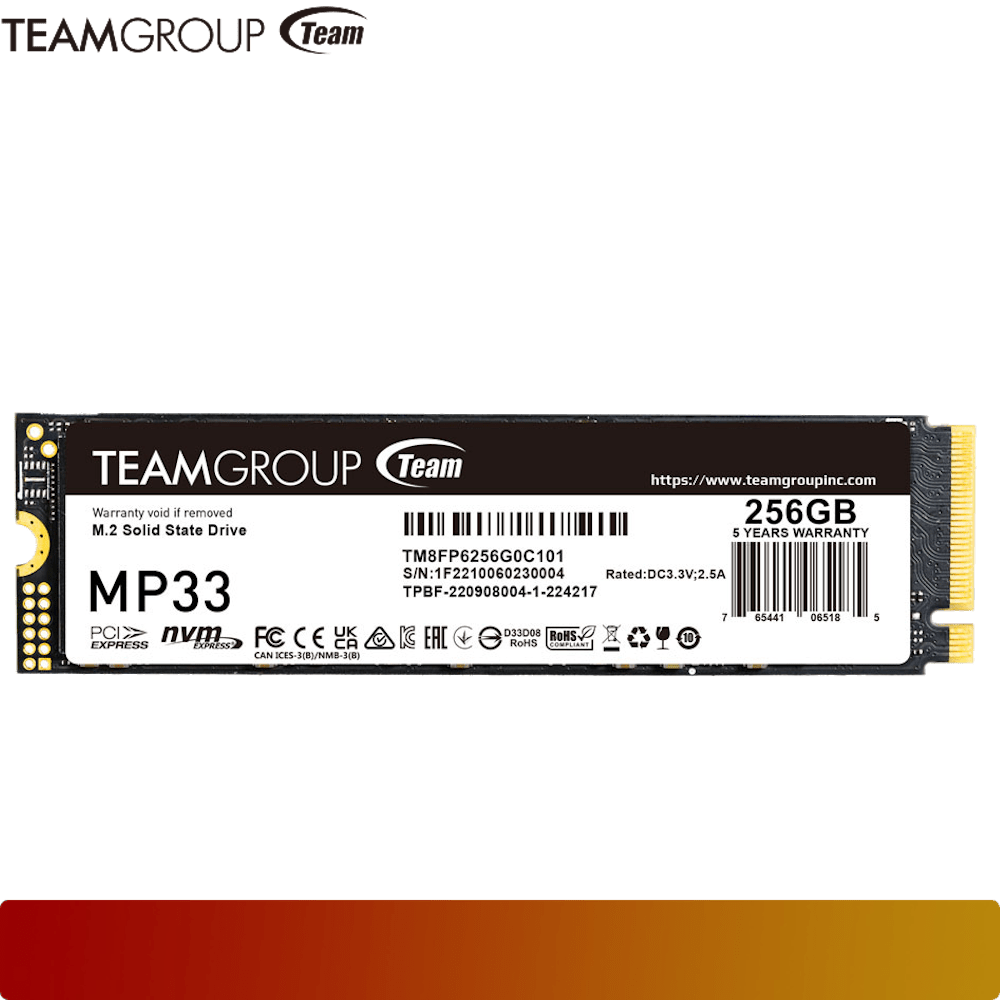 TEAM MP33 256GB M.2 PCIe SSD - 1 - Nano Komputer