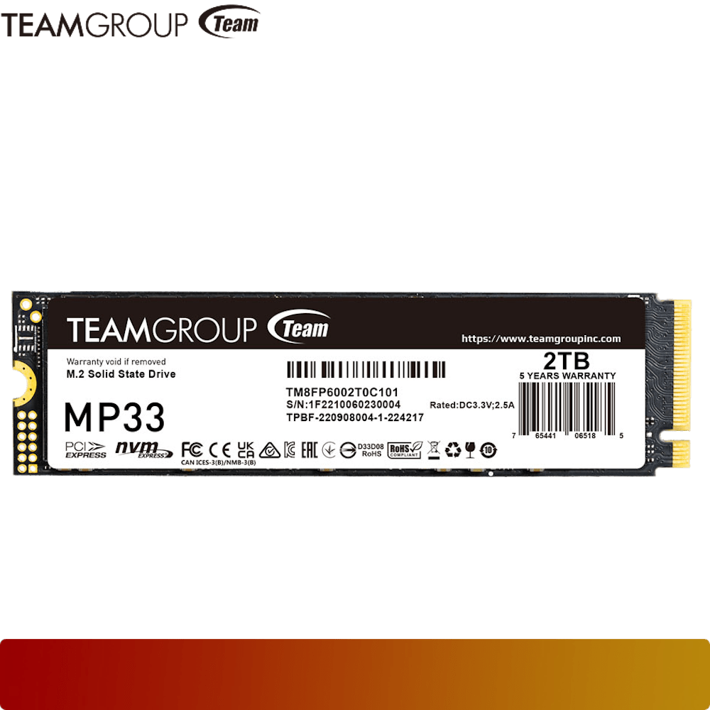 TEAM MP33 2TB M.2 PCIe SSD - 1 - Nano Komputer