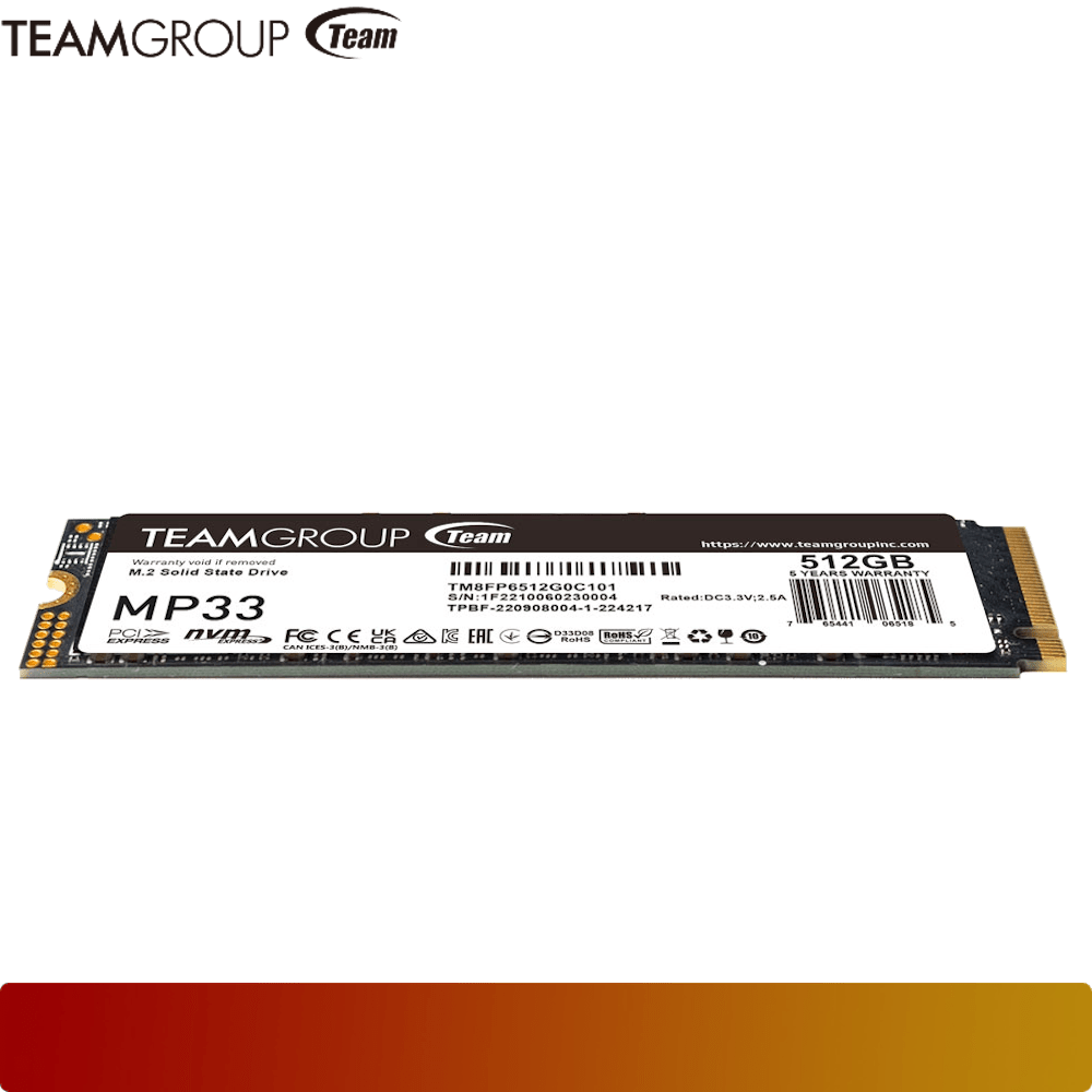 TEAM MP33 512GB M.2 PCIe SSD - 2 - Nano Komputer