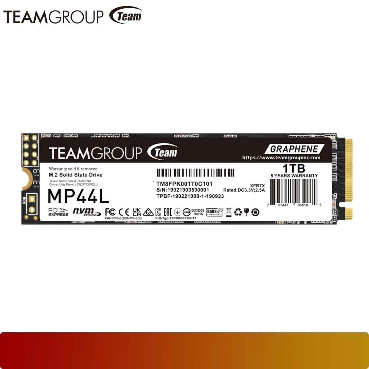 TEAM MP44L M.2 PCIe 4.0 SSD 1TB