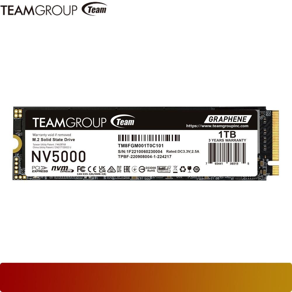 TEAM NV5000 M.2 PCIe 4.0 SSD 1TB | SSD M.2 NVMe Gen4 x4-1-Nano Komputer