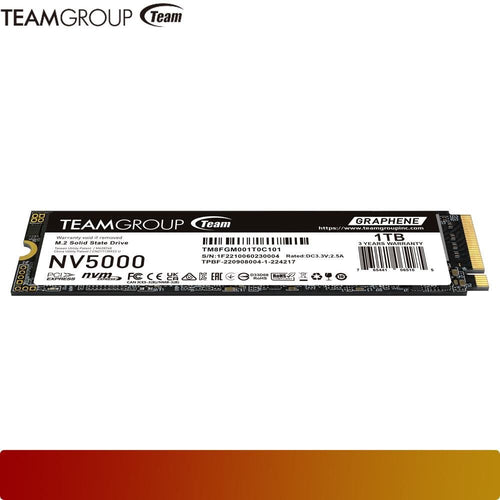 TEAM NV5000 M.2 PCIe 4.0 SSD 1TB | SSD M.2 NVMe Gen4 x4-2-Nano Komputer