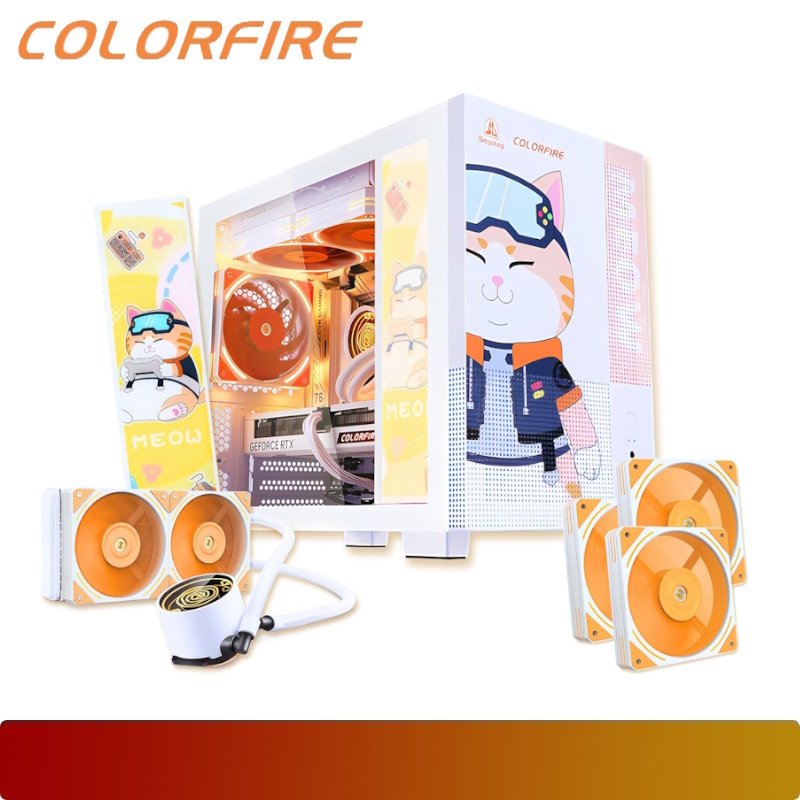 COLORFIRE MEOW Gaming PC Set : INTEL Core i5 13400F, RTX 4060, 2TB, 32GB