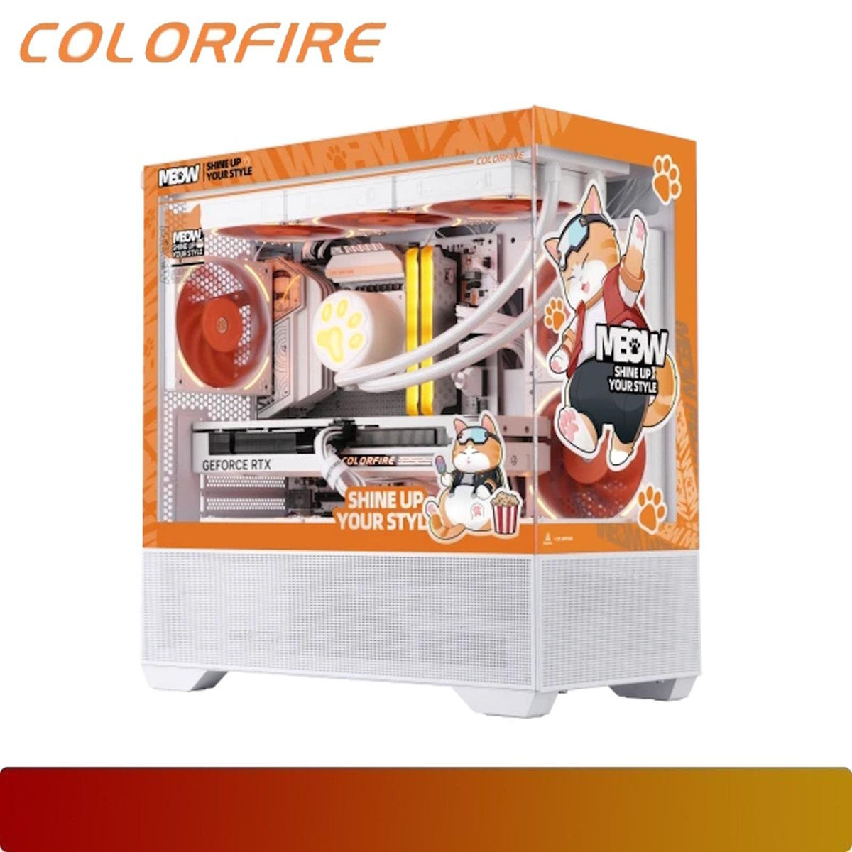 COLORFIRE MEOW-G Gaming PC Set : AMD Ryzen 5 7500F, RTX 5060, 2TB, 32GB