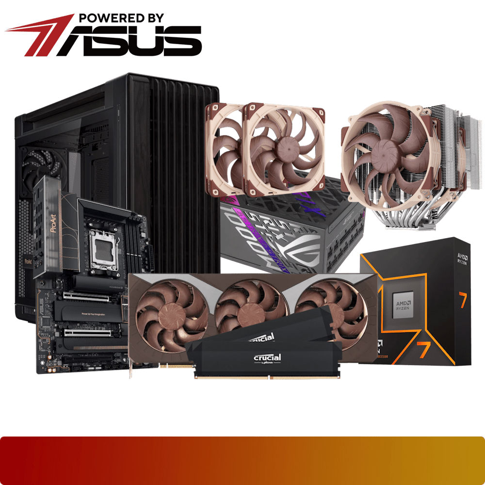 NK GM Serious Z50 Gaming PC : AMD Ryzen 7 9850X3D, GeForce RTX 5080, 64GB, 2TB, Powered by ASUS