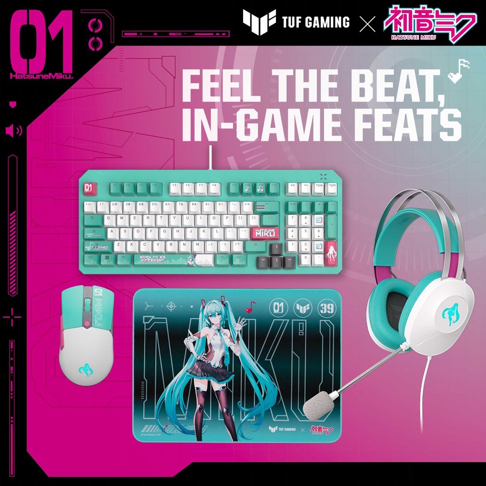 ASUS x Hatsune Miku Edition Ultimate Gaming Gear Bundle
