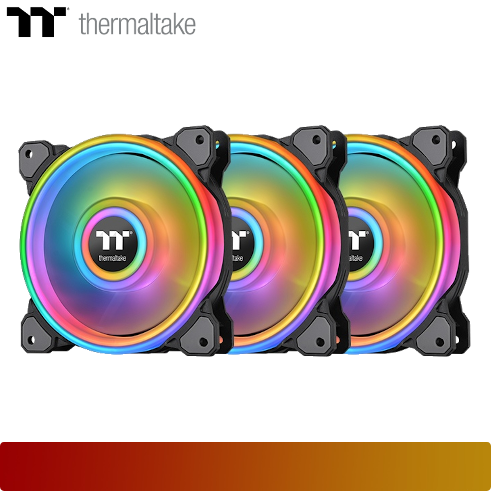 THERMALTAKE Riing Quad 14 RGB Radiator Fan TT Premium Edition 3 Fan Pack (Controller included)-5-Nano Komputer