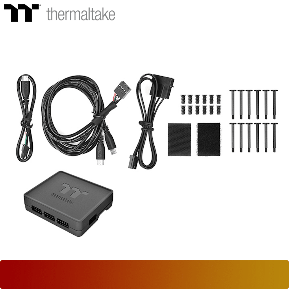 THERMALTAKE Riing Quad 14 RGB Radiator Fan TT Premium Edition 3 Fan Pack (Controller included)-4-Nano Komputer