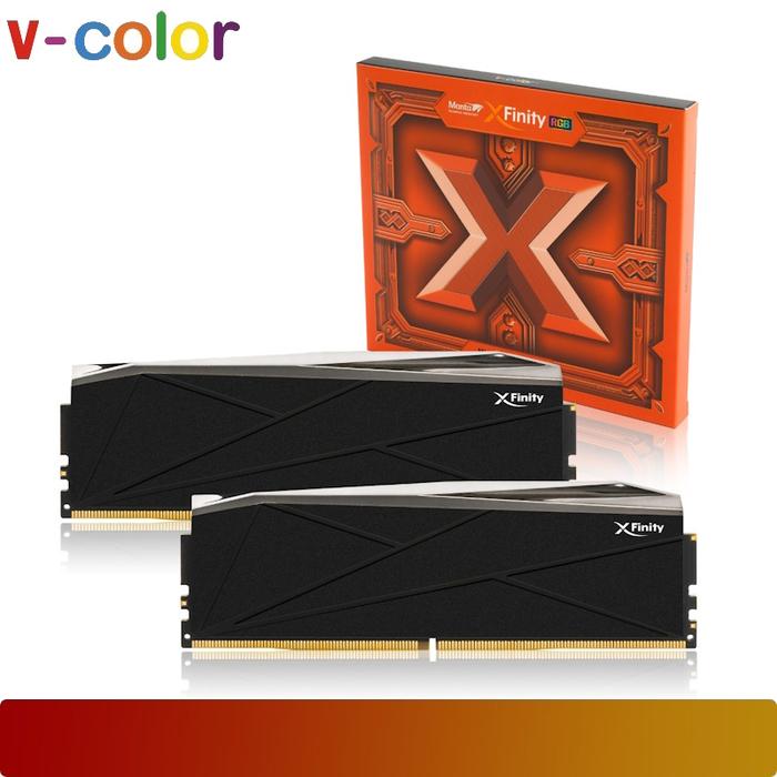 v - color Manta XFinity RGB DDR5 32GB Kit (2 x 16GB) 6000 MT/s CL30 Black - 6 - Nano Komputer