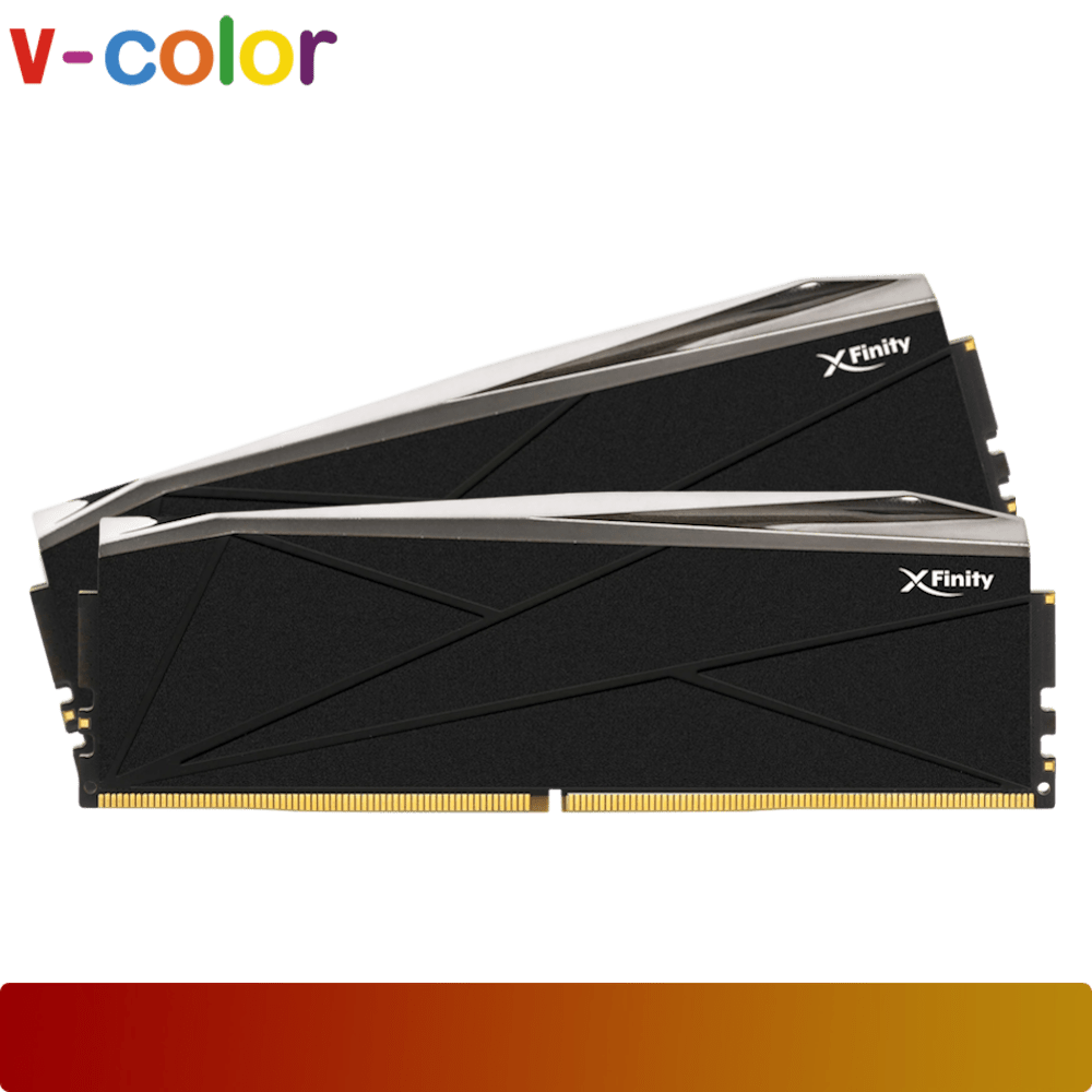 v - color Manta XFinity RGB DDR5 64GB Kit (2 x 32GB) 6000 MT/s CL30 Black - 1 - Nano Komputer
