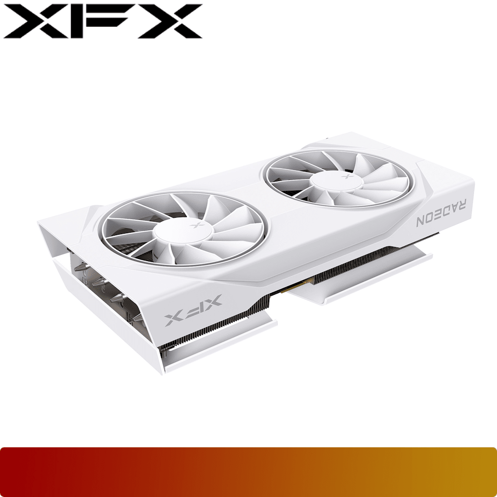 XFX Swift AMD Radeon RX 9060 XT OC White Gaming Edition 16GB GDDR6-4-Nano Komputer