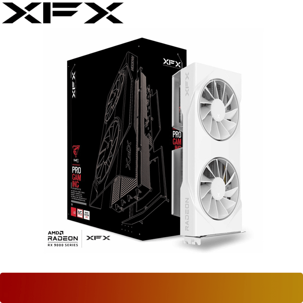 XFX Swift AMD Radeon RX 9060 XT OC White Gaming Edition 16GB GDDR6-1-Nano Komputer