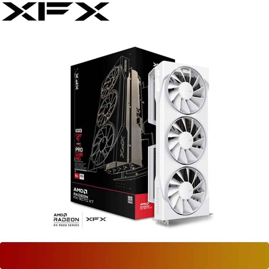 XFX Swift AMD Radeon RX 9070 XT 16GB GDDR6 White Triple Fan Gaming Edition - 1 - Nano Komputer