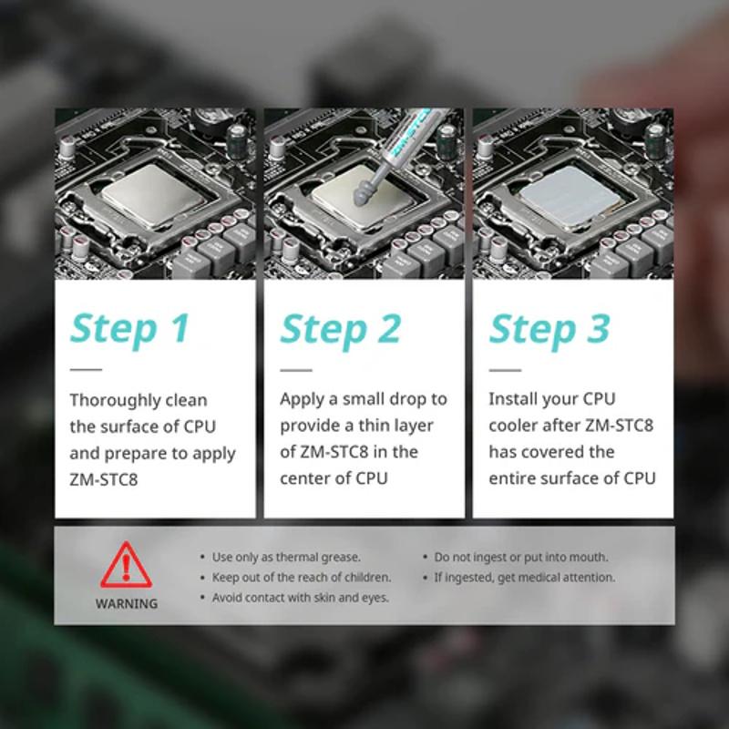 Zalman ZM - STC8 Thermal Grease Paste Compound - 7 - Nano Komputer