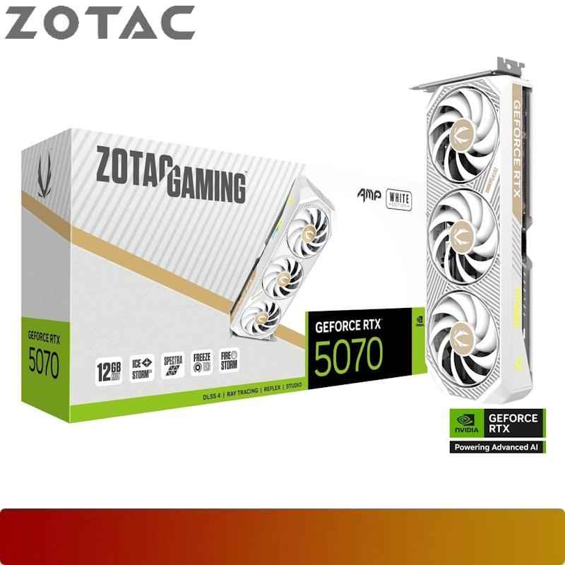 ZOTAC GAMING GeForce RTX 5070 AMP White Edition 12GB GDDR7
