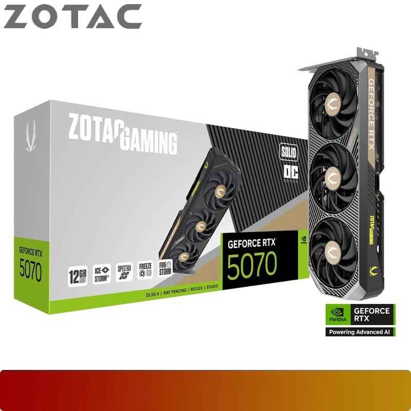 ZOTAC GAMING GeForce RTX 5070 SOLID OC 12GB GDDR7
